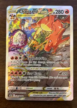 Pokemon Sword & Shield Charizard VSTAR SWSH262 Promo Holo Full Art NM - Image 1