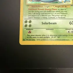 Vintage Venusaur 15/102 Holo Rare | Base Set Unlimited | Pokemon TCG HP - Image 4