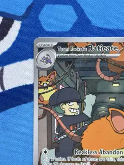 Team Rocket's Raticate 202/182 - NM condition - Pokemon Destined Rivals Holo - Image 2