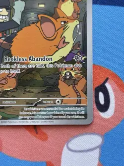 Team Rocket's Raticate 202/182 - NM condition - Pokemon Destined Rivals Holo - Image 4