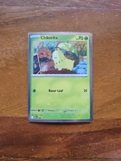 Pokemon Perfect Order Chikorita Black Star Promo 069 From 3 Pack Blister - Image 1