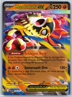 Mega Hawlucha ex 116/217 Double Rare Ascended Heroes Pokemon Holo Near Mint - Image 1
