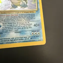 Pokemon TCG Blastoise Base Set 2/102 Holo Rare 1999 100 HP English Stage 2 WOTC - Image 3