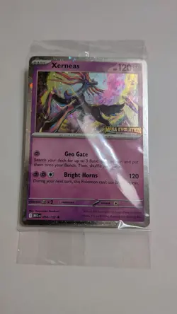 Pokemon TCG Mega Evolution Xerneas #064/132 Best Buy Stamped Cosmos Promo - Image 1