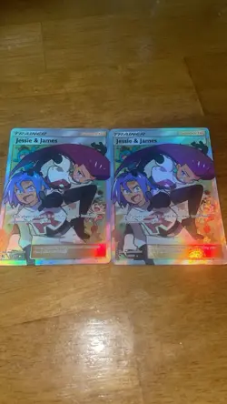 (2) Pokemon TCG Jessie & James Trainer Full Art Ultra Rare MINT - Image 1