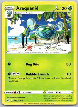 Araquanid 020/264 Rare Fusion Strike Pokemon Near Mint - Image 1