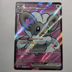 Pokemon TCG- Cinccino ex - 105/086 - ME04: Chaos Rising (CRI) Ultra Rare NM - Image 1