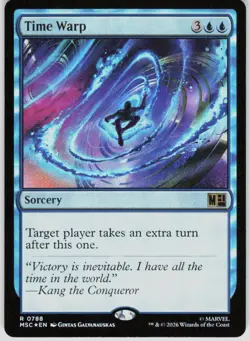Time Warp Foil 788 Commander: Marvel Super Heroes Magic the Gathering - Image 1