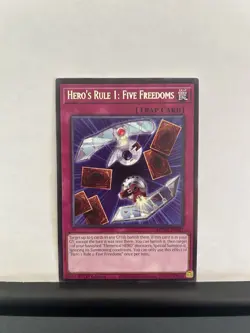 Yu-Gi-Oh! Hero's Rule 1: Five Freedoms MZMU-EN027 Maze of Muertos 1st Edition - Image 1