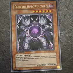Yu-Gi-Oh! TCG Caius the Shadow Monarch Effect SDDE-EN001 SDDE 1st EN - Image 1