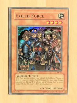 Exiled Force LOD-023 1st Edition NM [Yu-Gi-Oh! Legacy of Darkness, Super Rare] - Image 1