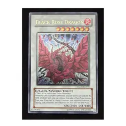 Vintage Yu-Gi-Oh! Black Rose Dragon Ultimate Rare CSOC-EN039 Unlimited 2008 - Image 1