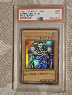 PSA 9 Summoned Skull MRD-003 Ultra Rare Yugioh Metal Raiders Unlimited Mint - Image 1