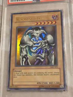 PSA 9 Summoned Skull MRD-003 Ultra Rare Yugioh Metal Raiders Unlimited Mint - Image 2