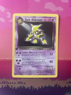 Pokemon Card Dark Alakazam Team Rocket 1st Edition Rare 18/82 Near Mint - Image 1
