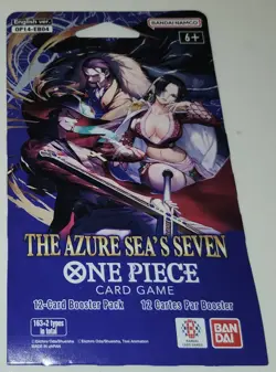 One Piece Sleeved Booster Pack The Azure Seas Seven English OP-14 Sealed New - Image 3