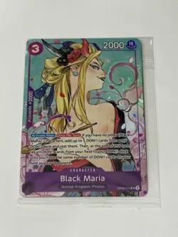 Bandai One Piece CCG Black Maria OP08-074 Two Legends Alt Art Foil SR Sealed - Image 1