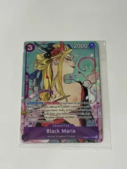 Bandai One Piece CCG Black Maria OP08-074 Two Legends Alt Art Foil SR Sealed - Image 2