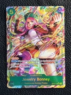One Piece Jewelry Bonney OP12-118 SEC Rare Alt Art Full Art - Image 2