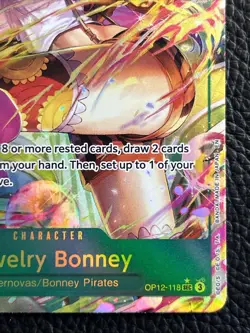 One Piece Jewelry Bonney OP12-118 SEC Rare Alt Art Full Art - Image 4