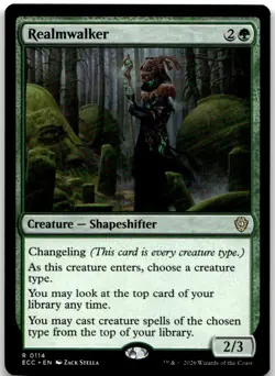Realmwalker 114 Rare Commander: Lorwyn Eclipsed Magic: The Gathering Near Mint - Image 1