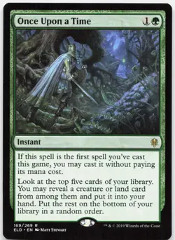 Once Upon a Time 169 Near Mint Throne of Eldraine Rare Magic: The Gathering - Image 1