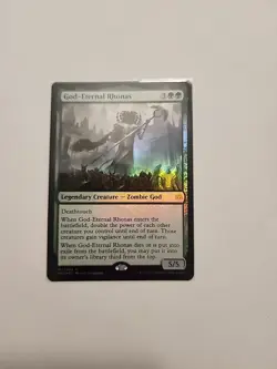 God-Eternal Rhonas Foil Near Mint Condition, War of the Spark, MTG - Image 1