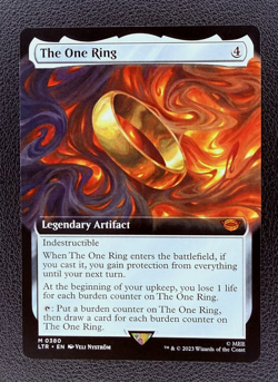 MTG LOTR Lord of the Rings - The One Ring - Extended Art (Non Foil) NM (0380) - Image 1