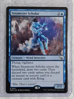 MTG Steamcore Scholar #71 Murders at Karlov Manor Magic Card Rare NM - Image 4