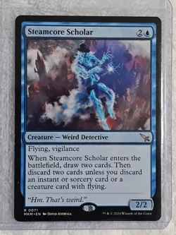 MTG Steamcore Scholar #71 Murders at Karlov Manor Magic Card Rare NM - Image 5