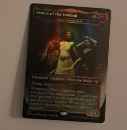 Sisters of the Undead Borderless FOIL NM Crimson Vow Magic the Gathering MTG - Image 1