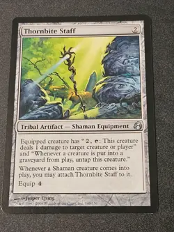 Thornbite Staff #145 Morningtide MOR Magic MTG LP Lightly Played - Image 1