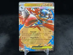 MEGA LUCARIO EX 077/132 DOUBLE RARE HOLO POKEMON TCG: MEGA EVOLUTION BASE SET NM - Image 1