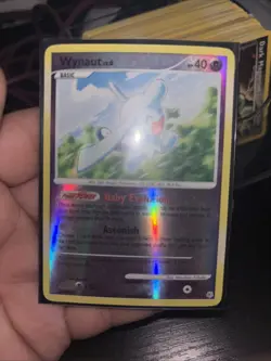 Pokemon TCG Wynaut 42/130 Rare Reverse Holo Diamond and Pearl MP/HP - Image 1