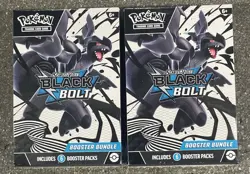 Pokemon TCG Scarlet And Violet Black Bolt Booster Bundle - Lot of 2 - Image 1