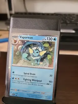 Pokemon TCG Vaporeon 168 Cosmos Holo Black Star Promo Prismatic Evolutions - Image 1