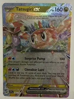 2024 Pokemon Surging Sparks #142/191 Tatsugiri EX Holo Rare Mint - Image 1