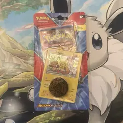 XY—BREAKpoint Pokemon TCG 1 Booster Pack Pikachu Promo + Coin factory sealed - Image 1