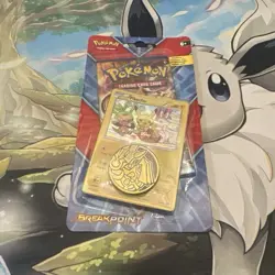 XY—BREAKpoint Pokemon TCG 1 Booster Pack Pikachu Promo + Coin factory sealed - Image 2