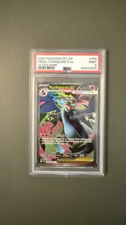Pokemon TCG PSA 9 Mega Charizard X EX Ultra Rare Holo Me02 109/094 - Image 1