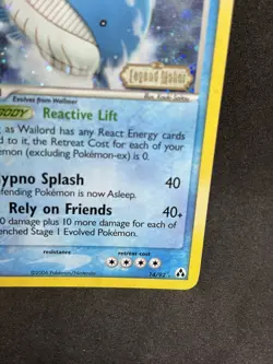 Pokemon TCG Wailord Reverse Holo Rare Stamped EX Legend Maker 14/92 LP/MP - Image 4