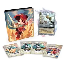 Disney Lorcana Fabled Collection Starter Set - 4 Booster Packs + Promo Card - Image 3