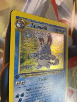 Pokemon Card - Azumarill Neo Genesis 2/111 Holo 1st Edition Holo Rare SWIRL - Image 3