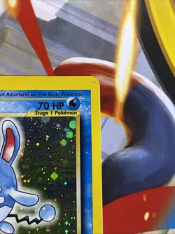 Pokemon Card - Azumarill Neo Genesis 2/111 Holo 1st Edition Holo Rare SWIRL - Image 5