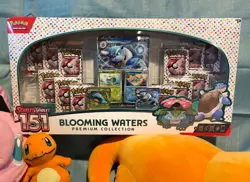 Pokemon 151 Blooming Waters Premium Collection Sealed-Free Shipping+Mystery Tin! - Image 2