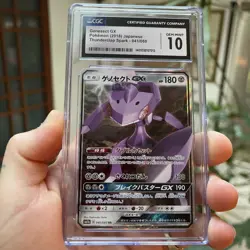 Genesect GX Pokemon Japanese Thunderclap Spark 041/060 CGC Gem Mint 10 - Image 1