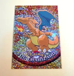 Pokemon Charizard Topps Chrome Sparkle Foil TCG Card HP RARE - Image 1