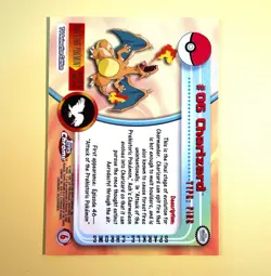 Pokemon Charizard Topps Chrome Sparkle Foil TCG Card HP RARE - Image 2