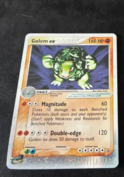 Pokemon TCG/CCG Golem EX #91/97 EX Dragon Holo Rare Card holo Swirl - Image 2