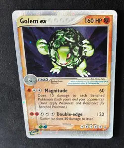 Pokemon TCG/CCG Golem EX #91/97 EX Dragon Holo Rare Card holo Swirl - Image 3